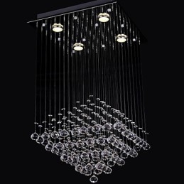 Clear Crystal 4 lámpa süllyesztve, egyszerű kivitelben