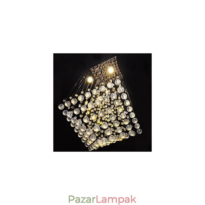 Clear Crystal 4 lámpa süllyesztve, egyszerű kivitelben