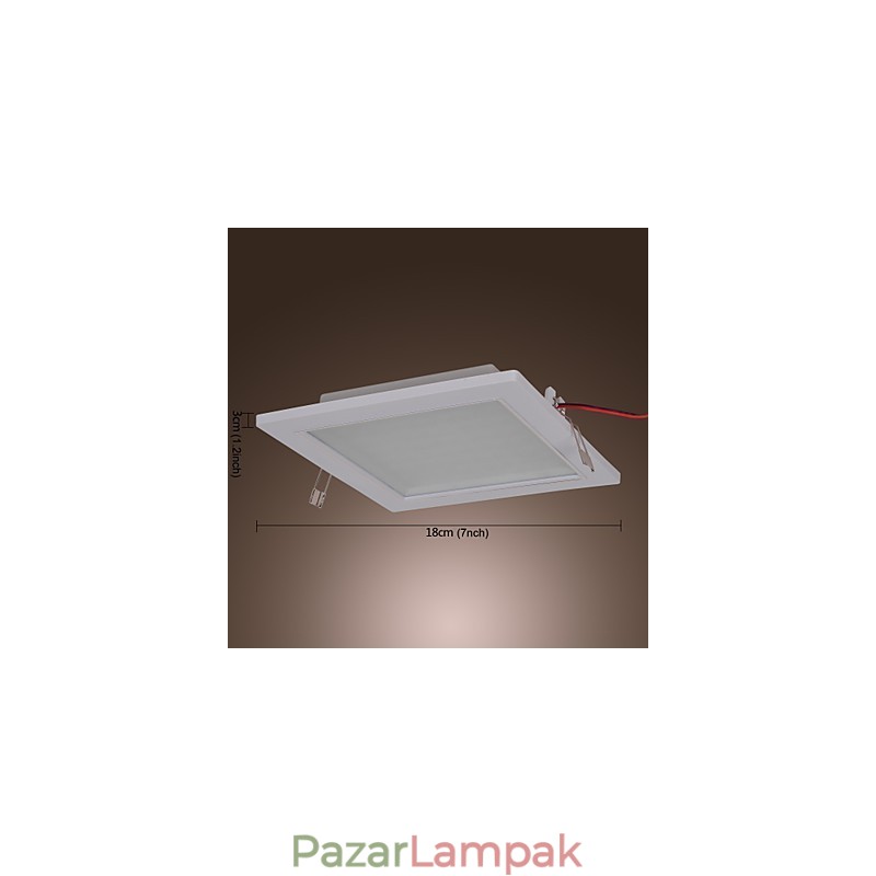 Modern süllyesztett lámpa négyzet alakú