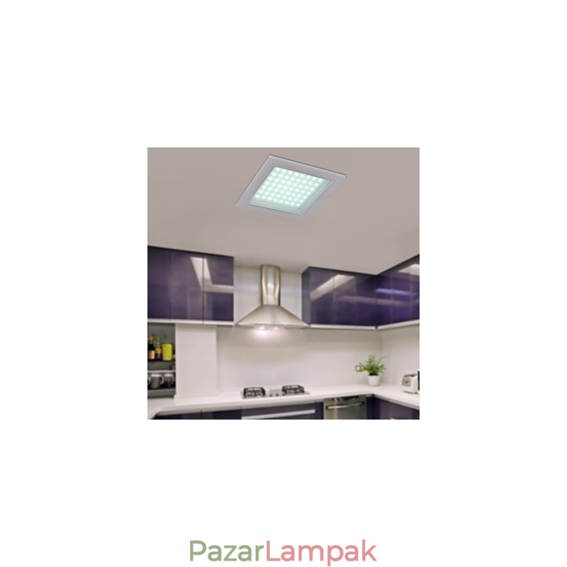 Modern süllyesztett lámpa négyzet alakú