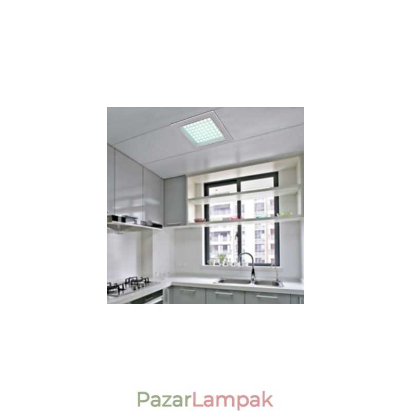 Modern süllyesztett lámpa négyzet alakú