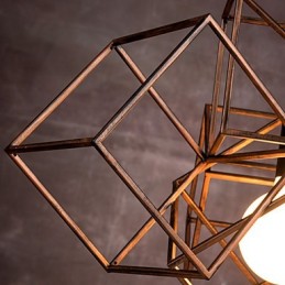 Medál 1 Világos Vintage, minimalista vasfestő csillár