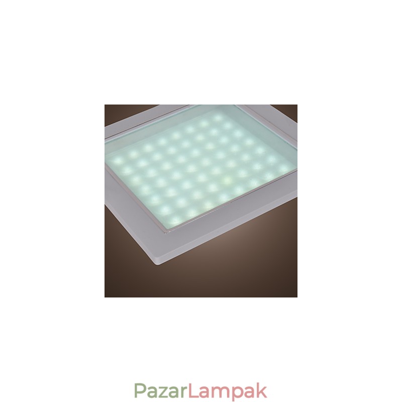 Modern süllyesztett lámpa négyzet alakú