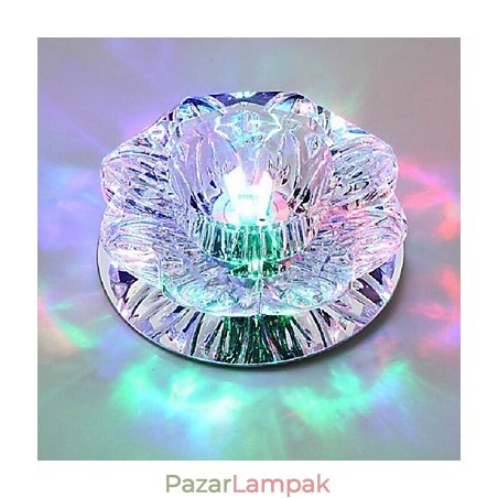 Kristály mennyezeti lámpa spotlámpa SMD 3W kreatív lámpacső fény színes színes kupola fény Kristály mennyezeti lámpa spotlámpa SMD 3W kreatív lámpacső fény színes színes kupola fény