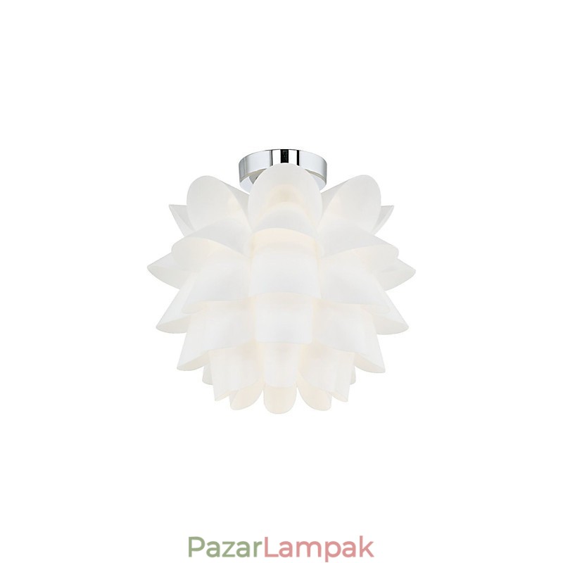 Fehér virág mennyezeti lámpa 1 könnyű függeszthető lámpatest