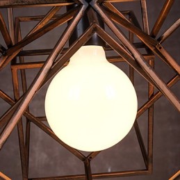 Medál 1 Világos Vintage, minimalista vasfestő csillár