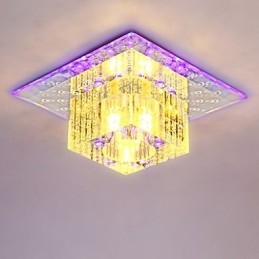 Mini kristály mennyezeti lámpa spotlámpa SMD 3W kreatív lámpacső fény színes színű négyzet alakú kupola fény