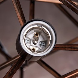 Medál 1 Világos Vintage, minimalista vasfestő csillár