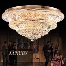Modern luxus 9Modern kristály mennyezeti lámpa, elnyelő kupola fény átmérője 80cm