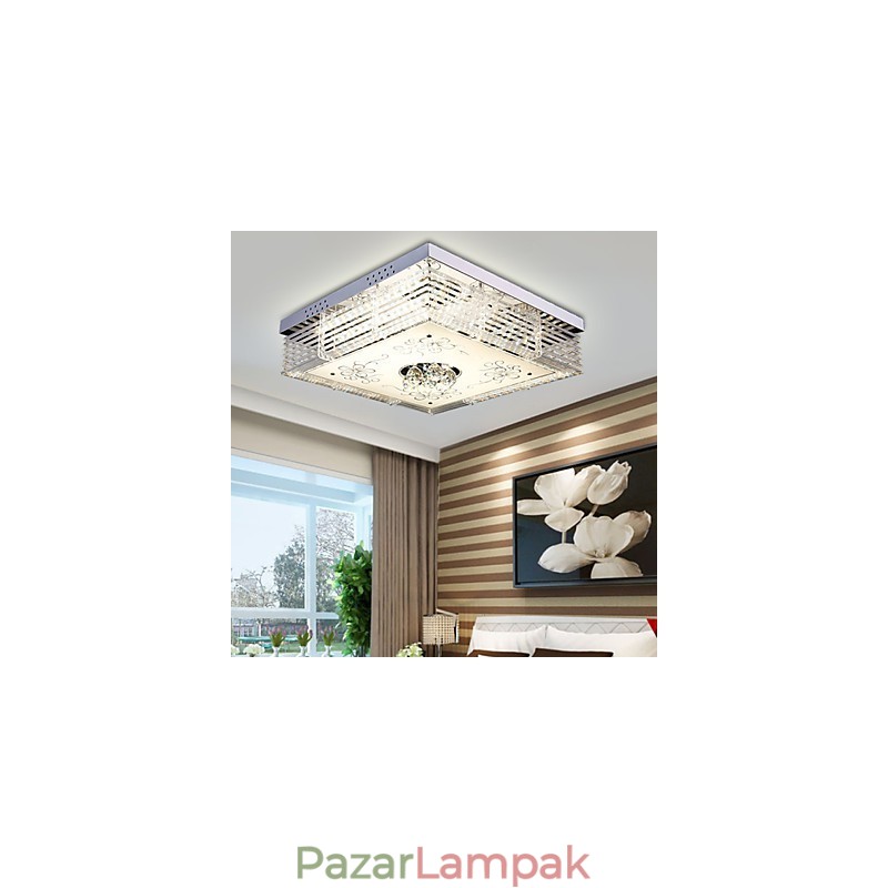 Flush Mount Crystal Modern kortárs fém