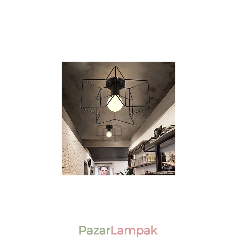 Pentagram modern kreatív verandalámpák a kupola fényének elnyelésére