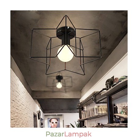 Pentagram modern kreatív verandalámpák a kupola fényének elnyelésére Pentagram modern kreatív verandalámpák a kupola fényének elnyelésére