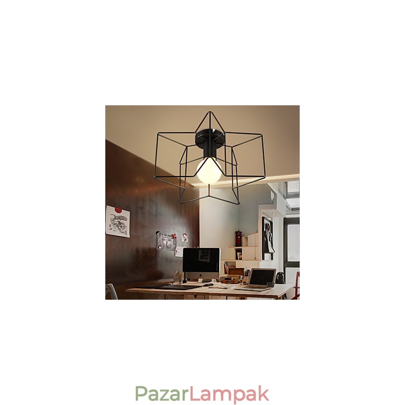 Pentagram modern kreatív verandalámpák a kupola fényének elnyelésére