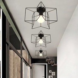 Pentagram modern kreatív verandalámpák a kupola fényének elnyelésére