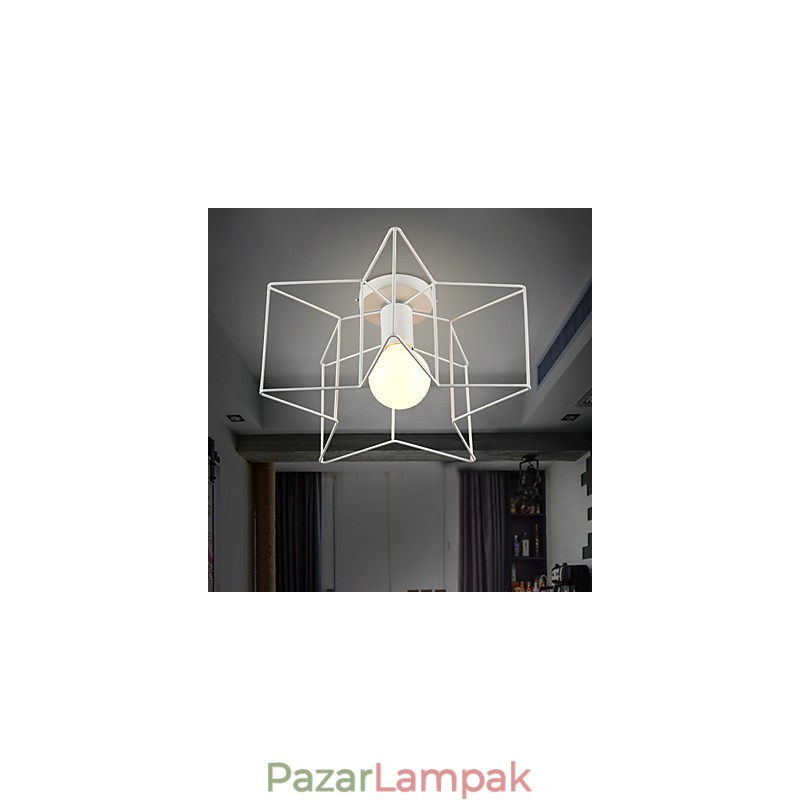 Pentagram modern kreatív verandalámpák a kupola fényének elnyelésére
