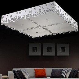 Crystal Flush Mount Modern kortárs fém