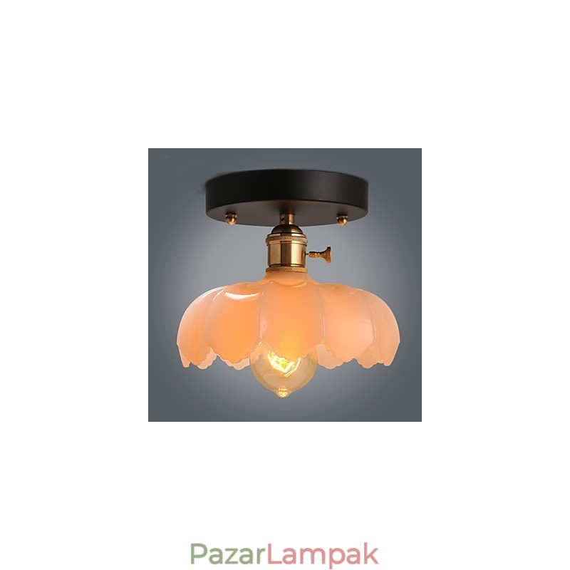 Süllyesztett szerelésű retro világító lámpák üveg mennyezeti lámpa