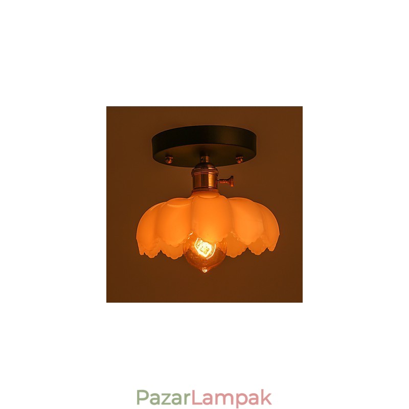 Süllyesztett szerelésű retro világító lámpák üveg mennyezeti lámpa