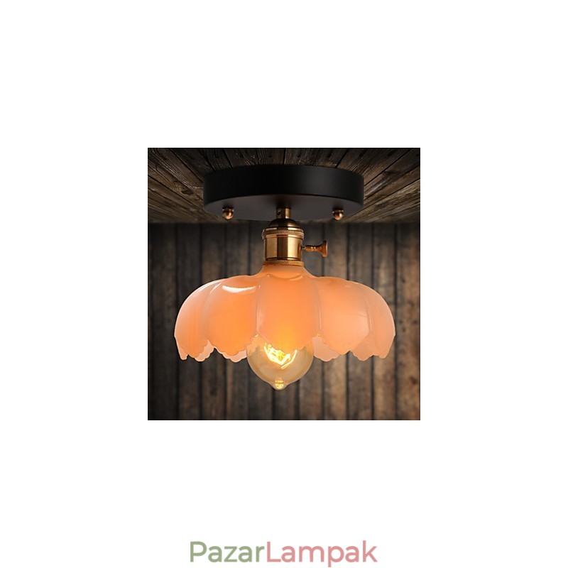 Süllyesztett szerelésű retro világító lámpák üveg mennyezeti lámpa