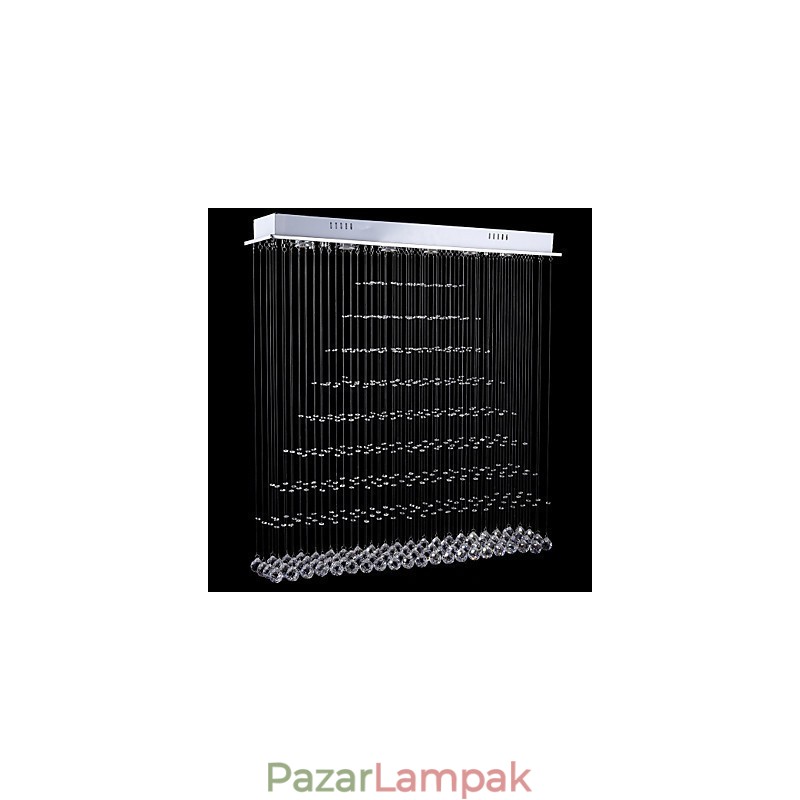 Téglalap kristálycsillár lámpák mennyezeti függő világító lámpák lámpatestek