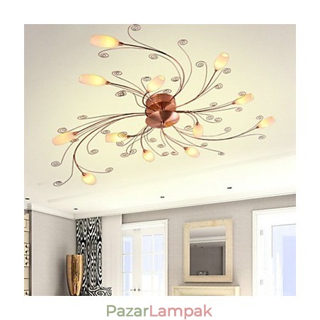 Művészi alumínium süllyesztett lámpák 12 lámpával