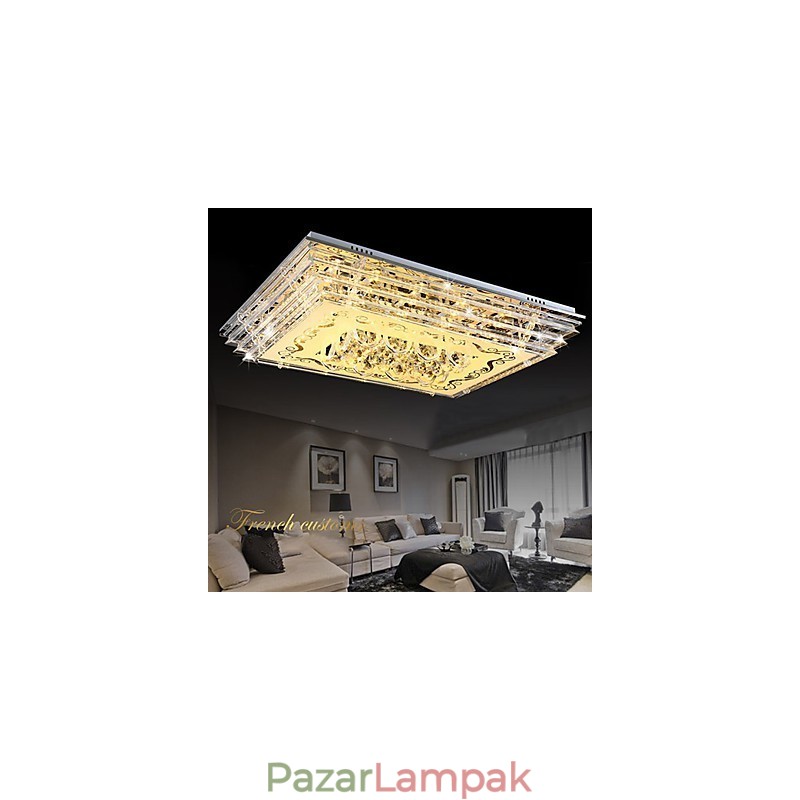 Falba szerelhető háromszínű lámpa távirányítóval, modern kortárs üvegből