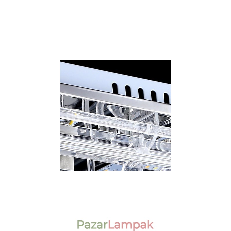 Falba szerelhető háromszínű lámpa távirányítóval, modern kortárs üvegből