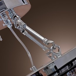 Modern Crystal süllyesztett tartó 5 fényes fekete szövet ernyővel