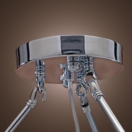 Modern Crystal süllyesztett tartó 5 fényes fekete szövet ernyővel