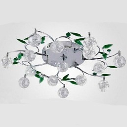 Green Crystal Mennyezeti Lámpa Kerek Levegő Világítás lámpa lámpa Vas