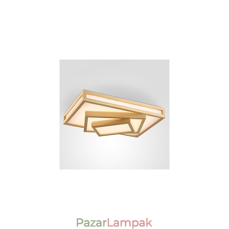 Modern, modern mini stílusú festmény fa bambusz süllyesztett tartó