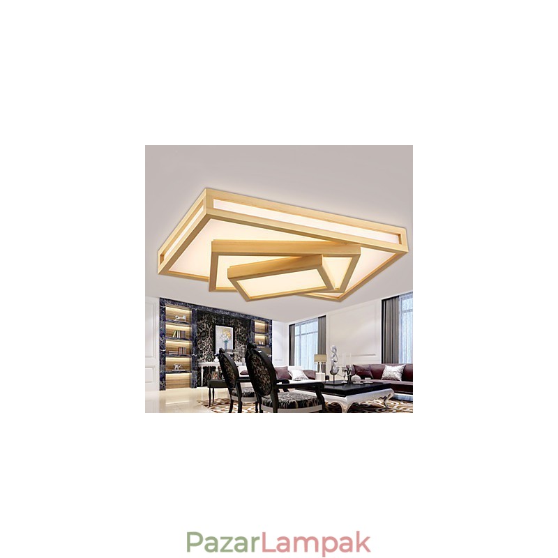 Modern, modern mini stílusú festmény fa bambusz süllyesztett tartó