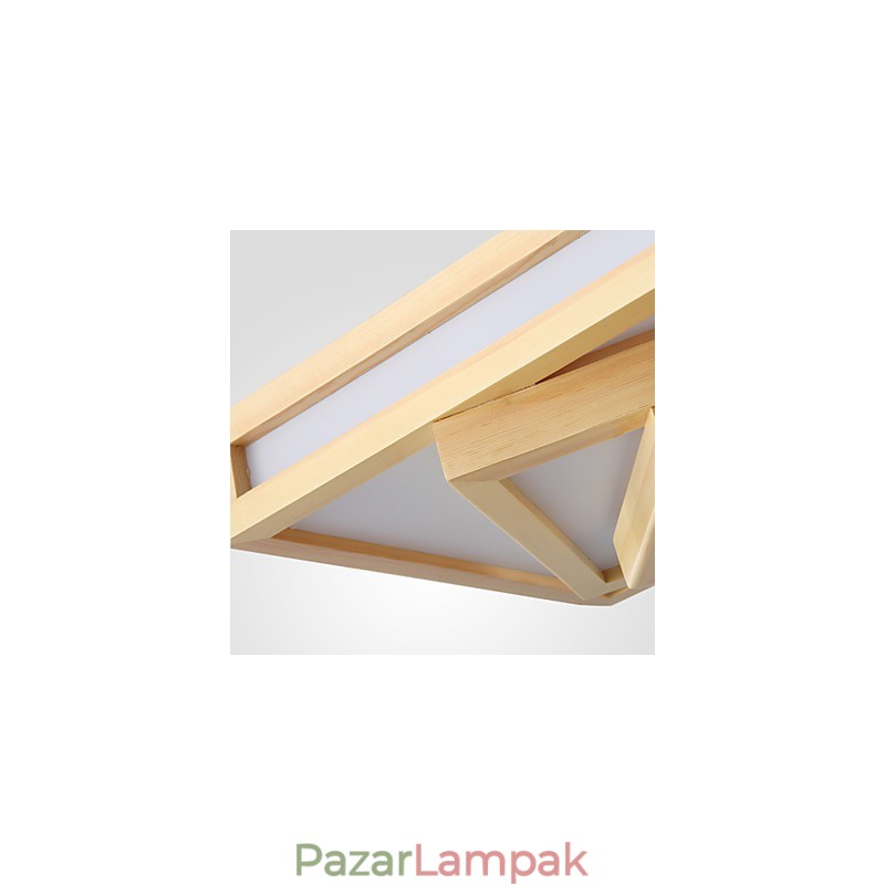 Modern, modern mini stílusú festmény fa bambusz süllyesztett tartó