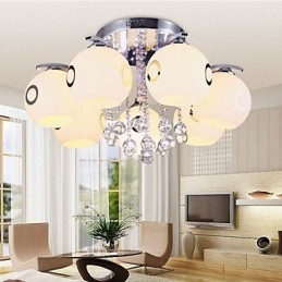 Flush Mount Crystal modern kortárs üveg