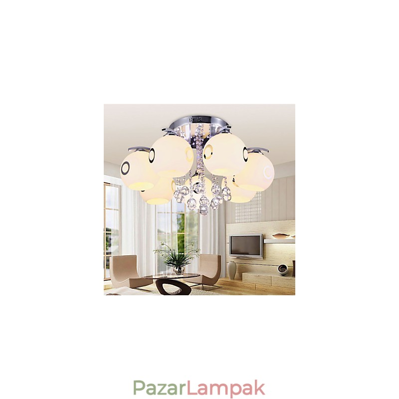 Flush Mount Crystal modern kortárs üveg