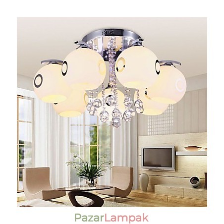 Flush Mount Crystal modern kortárs üveg Flush Mount Crystal modern kortárs üveg