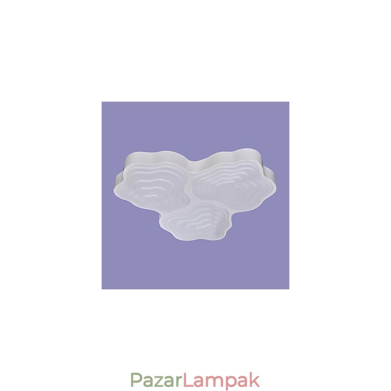Mennyezeti lámpák 3 könnyű művészi rozsdamentes acél bevonat