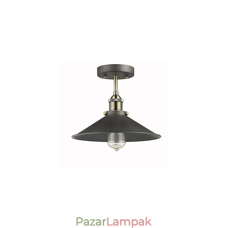 Vintage Mini Edison mennyezeti lámpa 1 könnyűfém süllyesztett lámpa