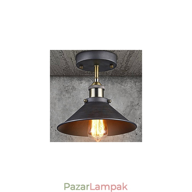 Vintage Mini Edison mennyezeti lámpa 1 könnyűfém süllyesztett lámpa