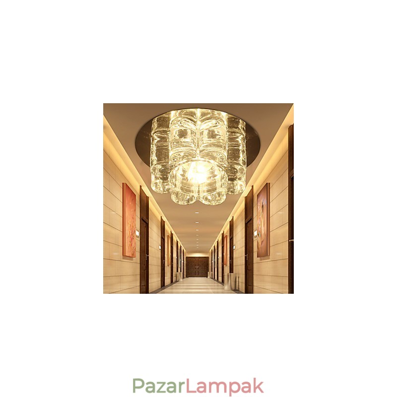 Modern, kortárs Crystal süllyesztett tartó