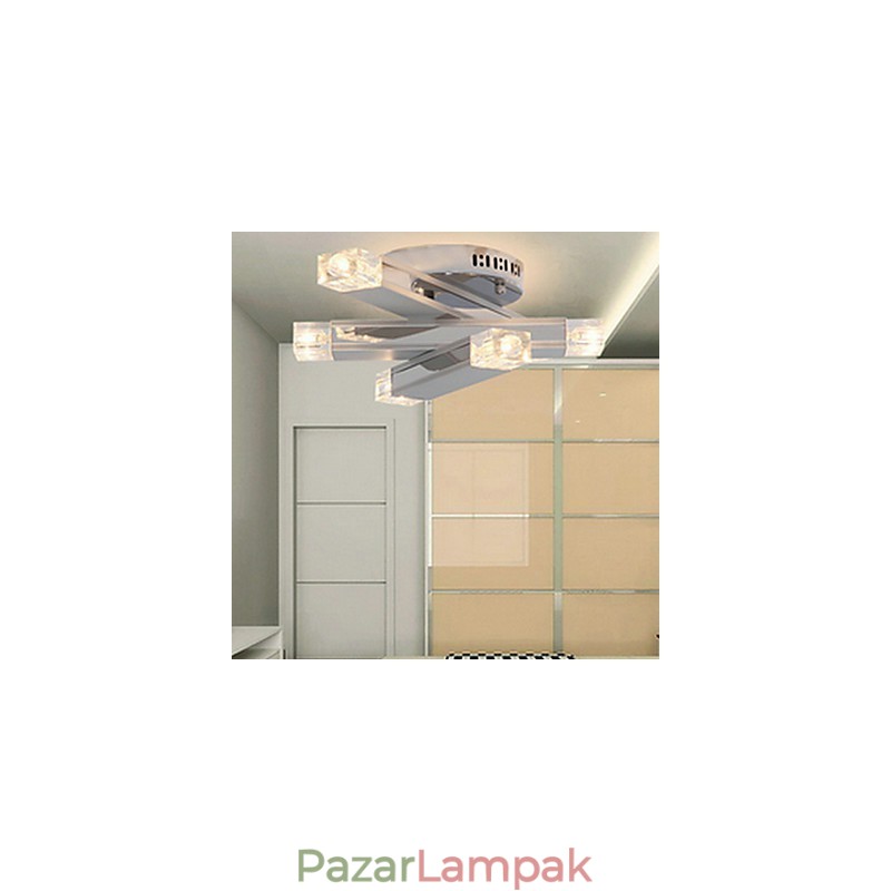 Modern mennyezeti lámpa 6 lámpával elegáns kivitelben