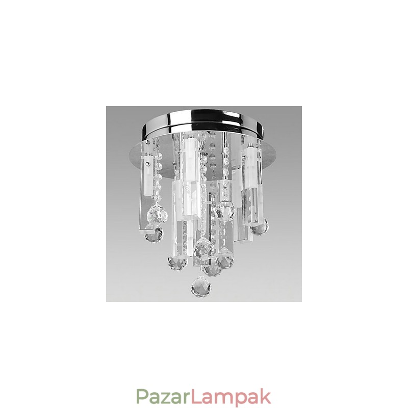 Kristály mennyezeti lámpa 8 lámpával