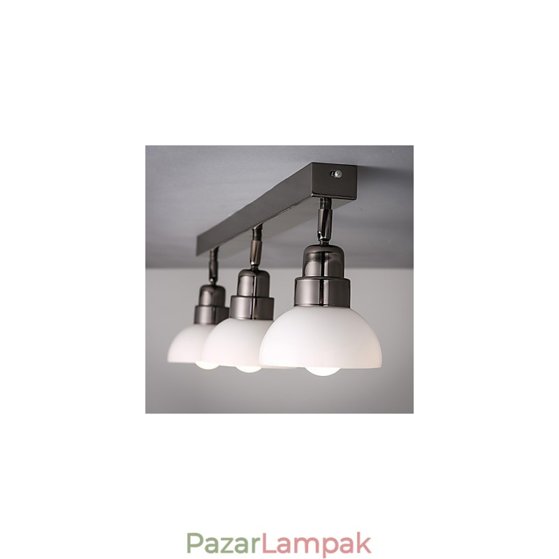 Süllyesztett szerelésű Trinal fej Világos Fehér Üveg Alumínium váz Divat Modern