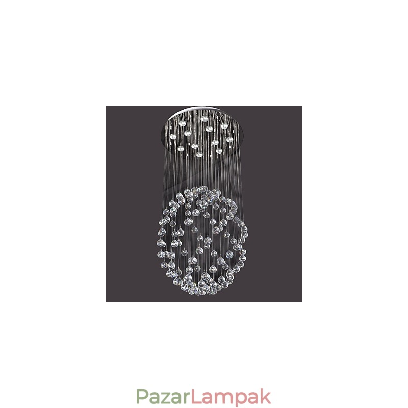 Modern, modern Crystal króm fém süllyesztett tartó