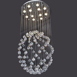 Modern, modern Crystal króm fém süllyesztett tartó
