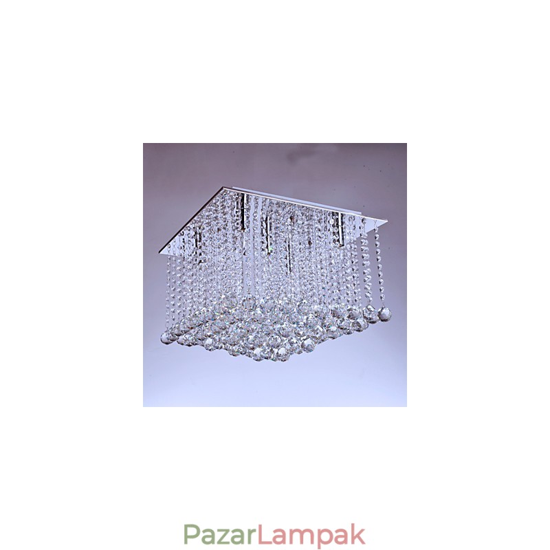 Flush Mount Crystal Modern kortárs fém