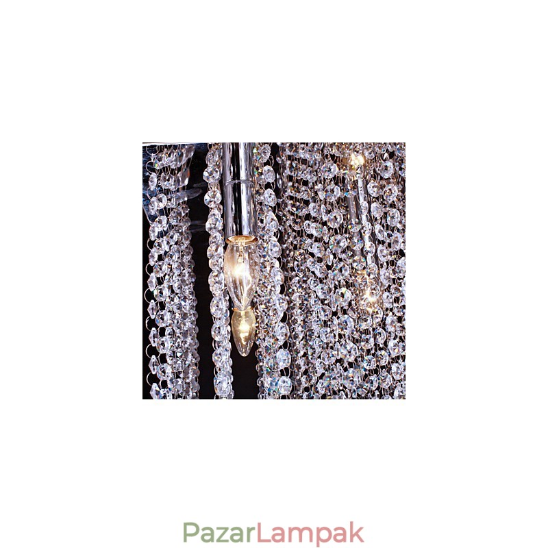 Flush Mount Crystal Modern kortárs fém