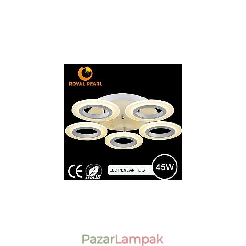 Modern akril kör alakú függőlámpa