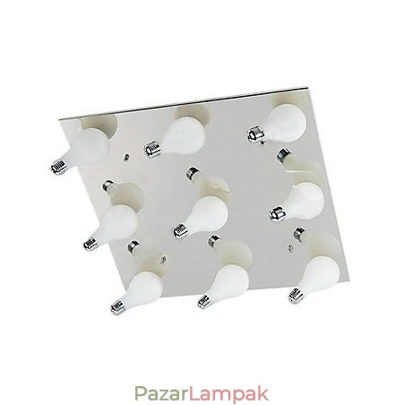 Modern süllyesztett rögzítés 9 négyzet alakú lámpával (G4 izzótalp) Modern süllyesztett rögzítés 9 négyzet alakú lámpával (G4 izzótalp)