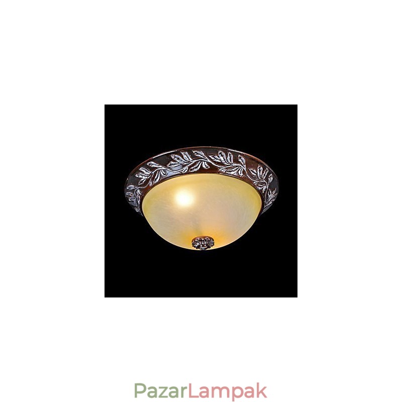 Süllyesztett szerelésű világos fehér sárga üveggyanta ezüst faragás európai klasszikus